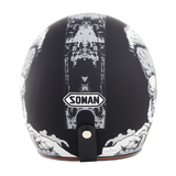 SOMAN SM521 Electric Vehicle Motorcycle Helmet Men Women Retro Helmet Four Seasons Universal Half Helmet - Auto GoShop