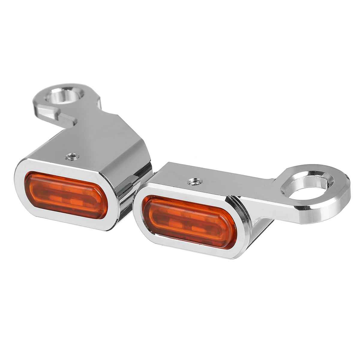 2Pcs Motorcycle Amber LED Mini Turn Signal Indicator Running Light Lamp for Harley - Auto GoShop