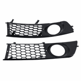 Honeycomb Hex Mesh Frnot Fog Light Open Vent Grill Grille for AUDI A4 B6 2001-2005