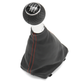 6 Speed Shifter Gear Shift Knob Gaitor Boot Red Line for Audi A3 S3 2001-2003 - Auto GoShop