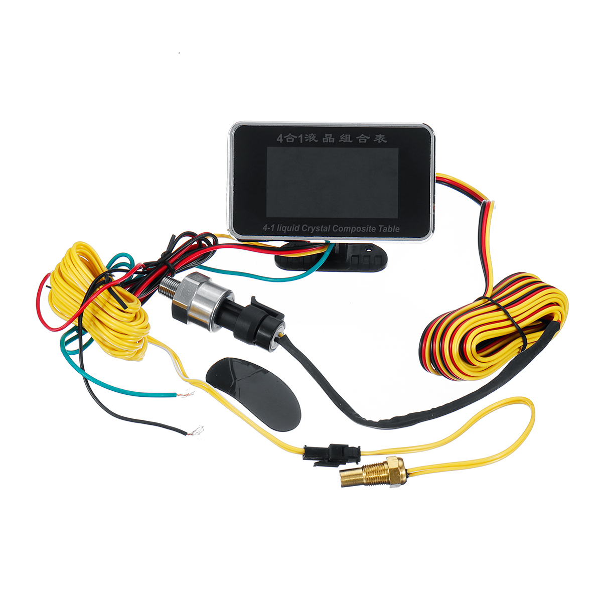 4 in 1 LCD Car Digital ALARM Gauge Voltmeter Oil Pressure Fuel Water Temp 12-24V - Auto GoShop