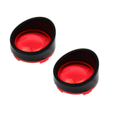 2Pcs Motorcycle Turn Signal Light Bezels Lens Cover Visor Trim Rings for X1883 1200 X48 Road Kings - Auto GoShop