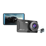H309 Full HD 1080P Dash Cam Car DVR Dual Lens Camera with Touch Screen Loop Recording Motion Detect Reversing Image - Auto GoShop