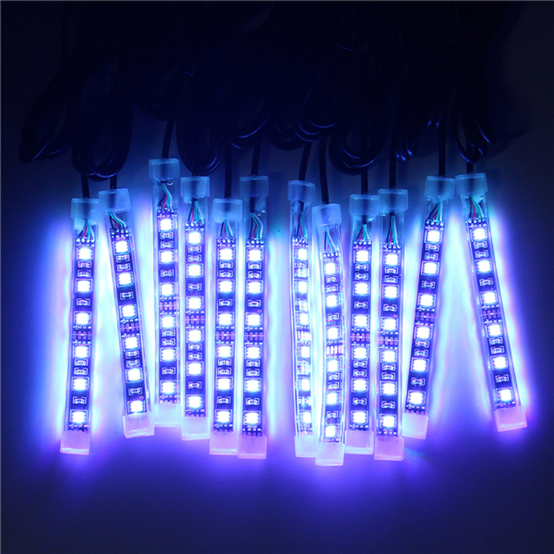 12X LED Remote Wireless Neon Light Strips Kit for Car Truck Lorry Boat Motor Bike - Auto GoShop