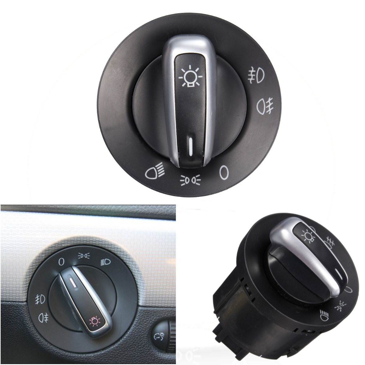 Car Headlights Fog Lamp Control Light Rotary Switch Fit for Volkswagen Jetta Golf Passat