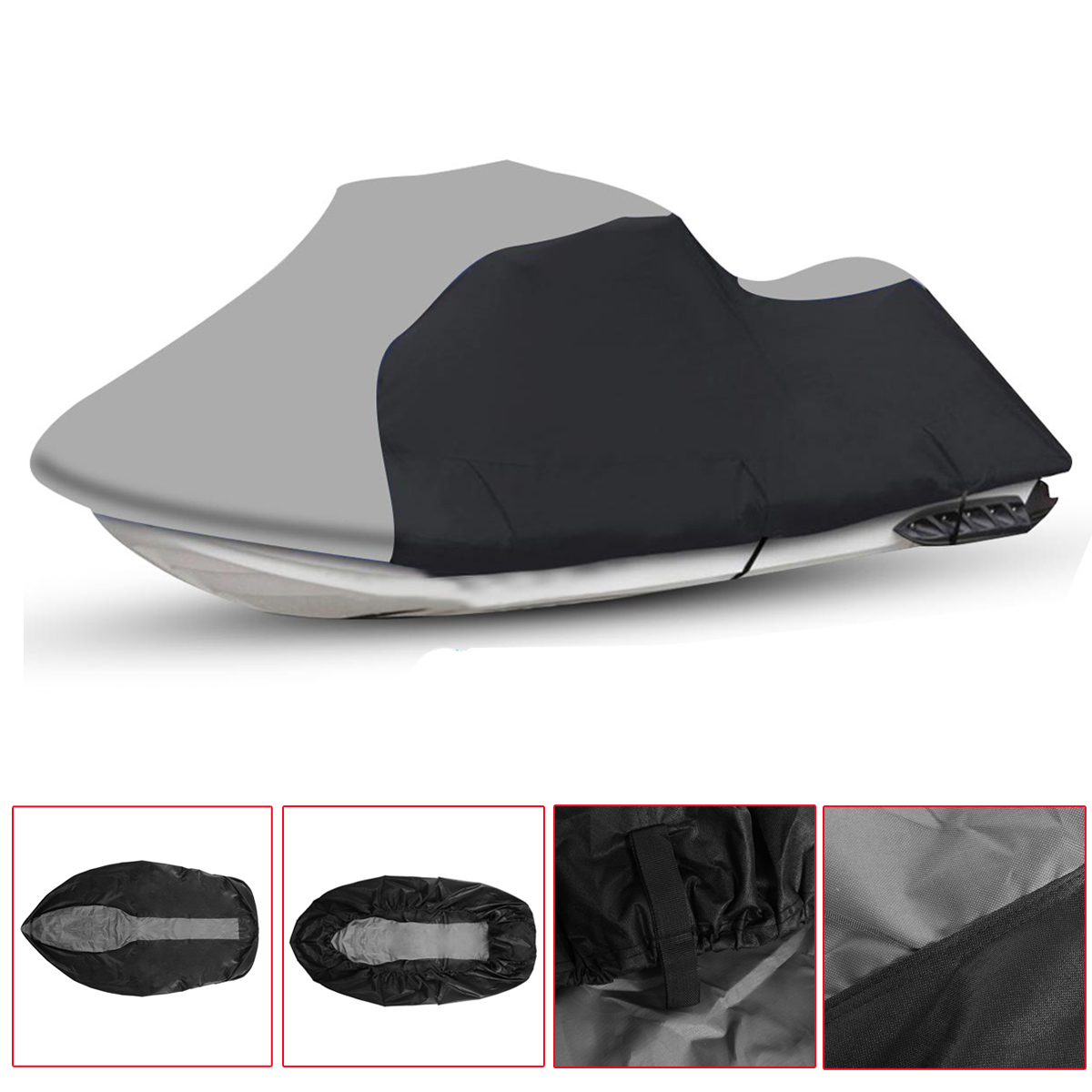 600D Polyester Universal Boat Cover Outboard Motor Hood Engine Protector