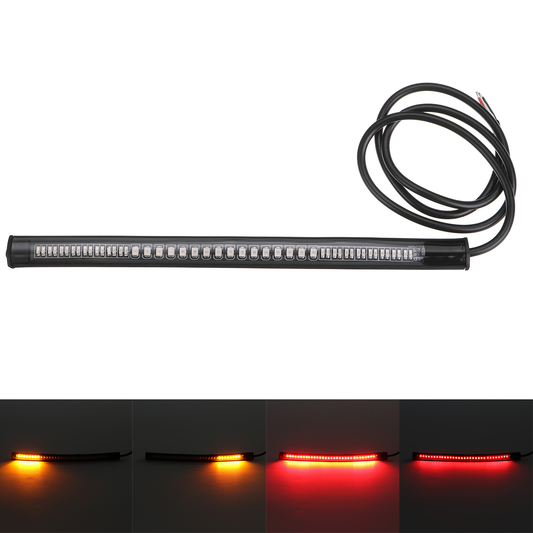 Waterproof Flexible 48SMD Motorcycle Light Bar LED Brake Light Turn Signal Lamp - Auto GoShop