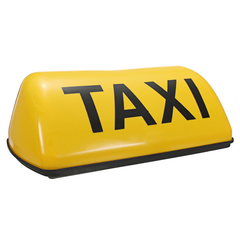Waterproof Taxi Roof Top Sign Light Magnetic Taximeter Cab Halogen Lamp 12V White Yellow - Auto GoShop