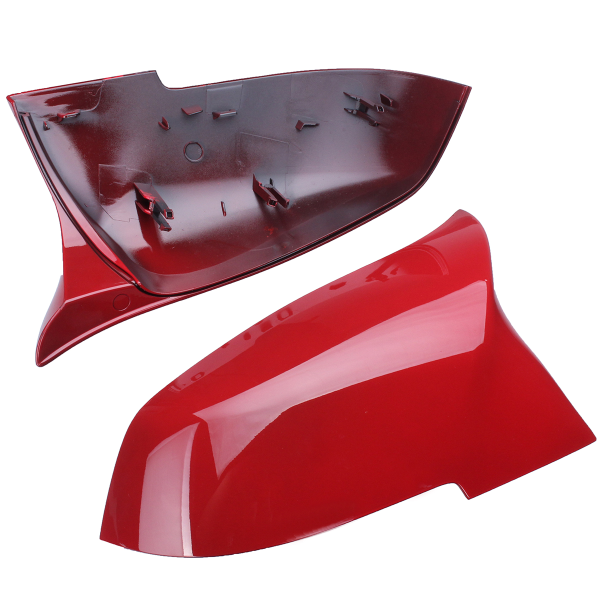 1Pair Red ABS Rearview Mirror Cover for BMW 1/2/3/4/X/ M Series F20 F21 F22 F23