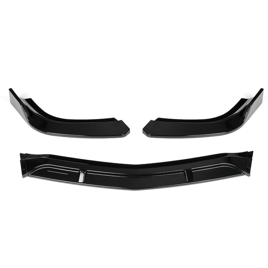 Front Bumper Lower Splitter Lip Diffuser Guard Front Shovel Bright Black for Mercedes for Benz W204 C180 C200 C250 Sedan 2008-2014