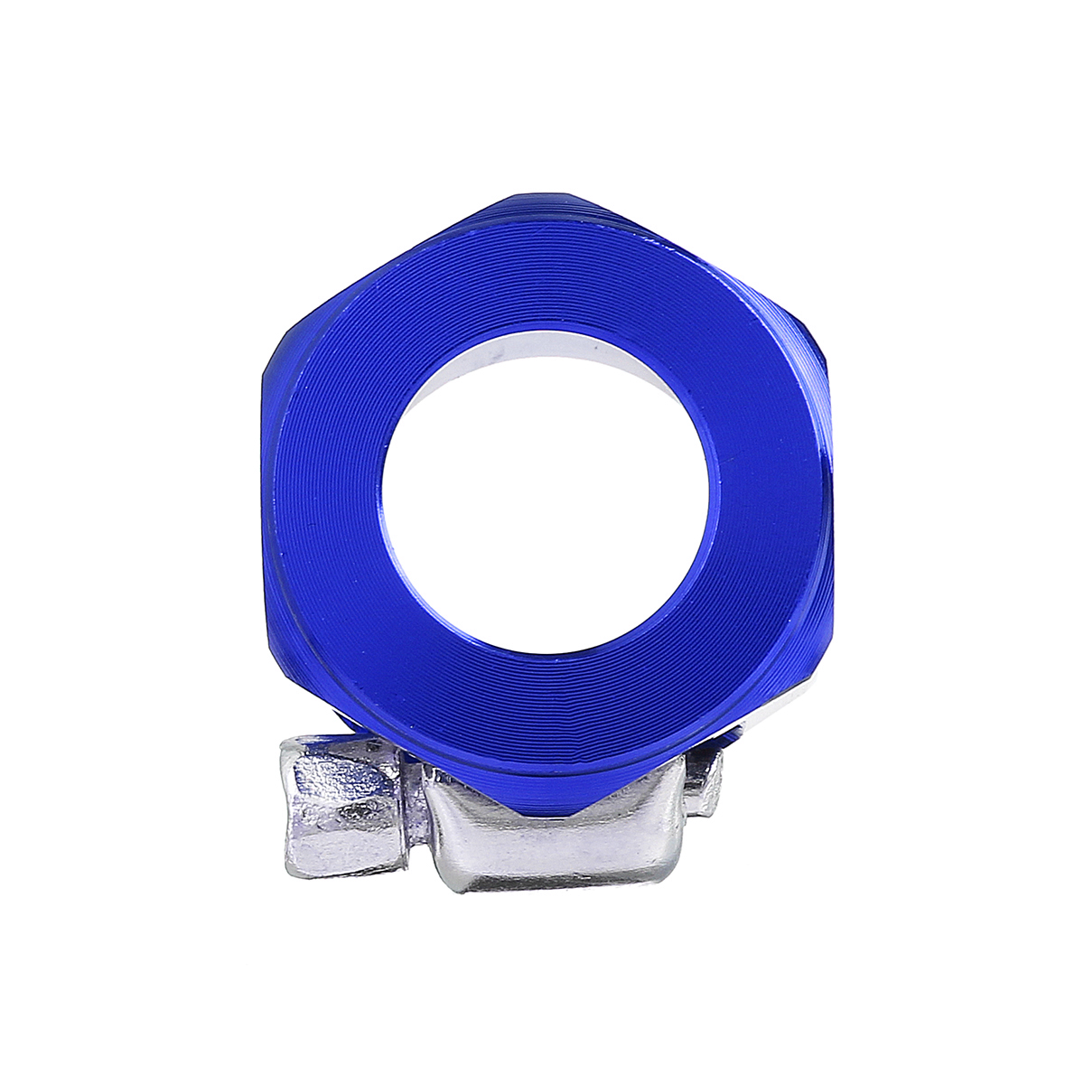 AN8 Hex Hose Finisher Clamp with Screw Band Hose End Cover Fitting Adapter Connector - Auto GoShop