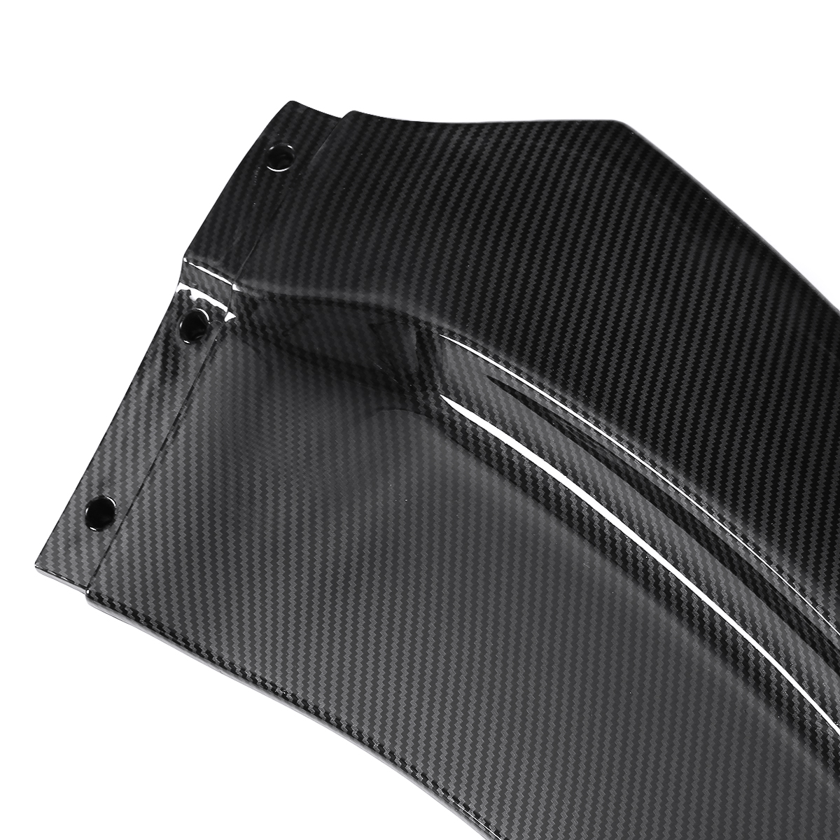 Carbon Fiber Style Front Bumper Protector Chin Splitter for Dodge Charger SRT 15-19