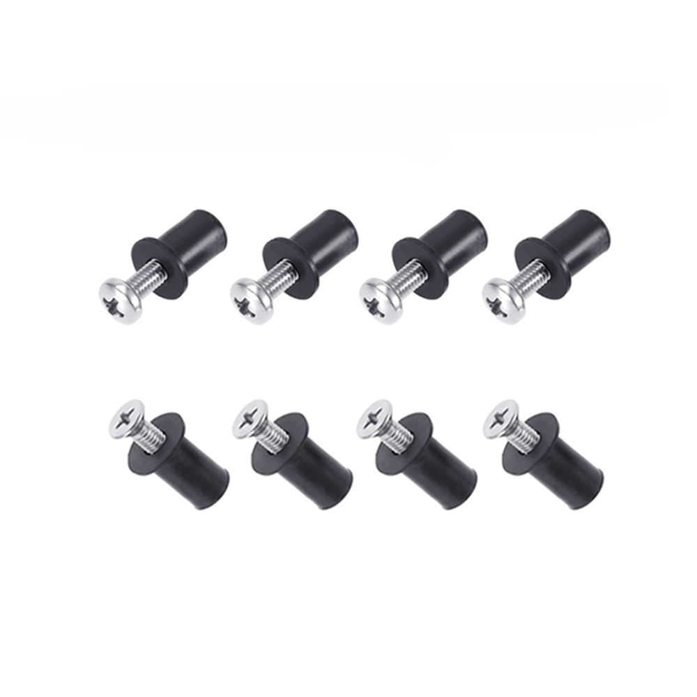 BSET MATEL M5 Rubber Well Nuts with Screw Blind Fastener Motorcycle Windscreen Rivet Kayak Canoe Boat Marine Dinghy Accessories