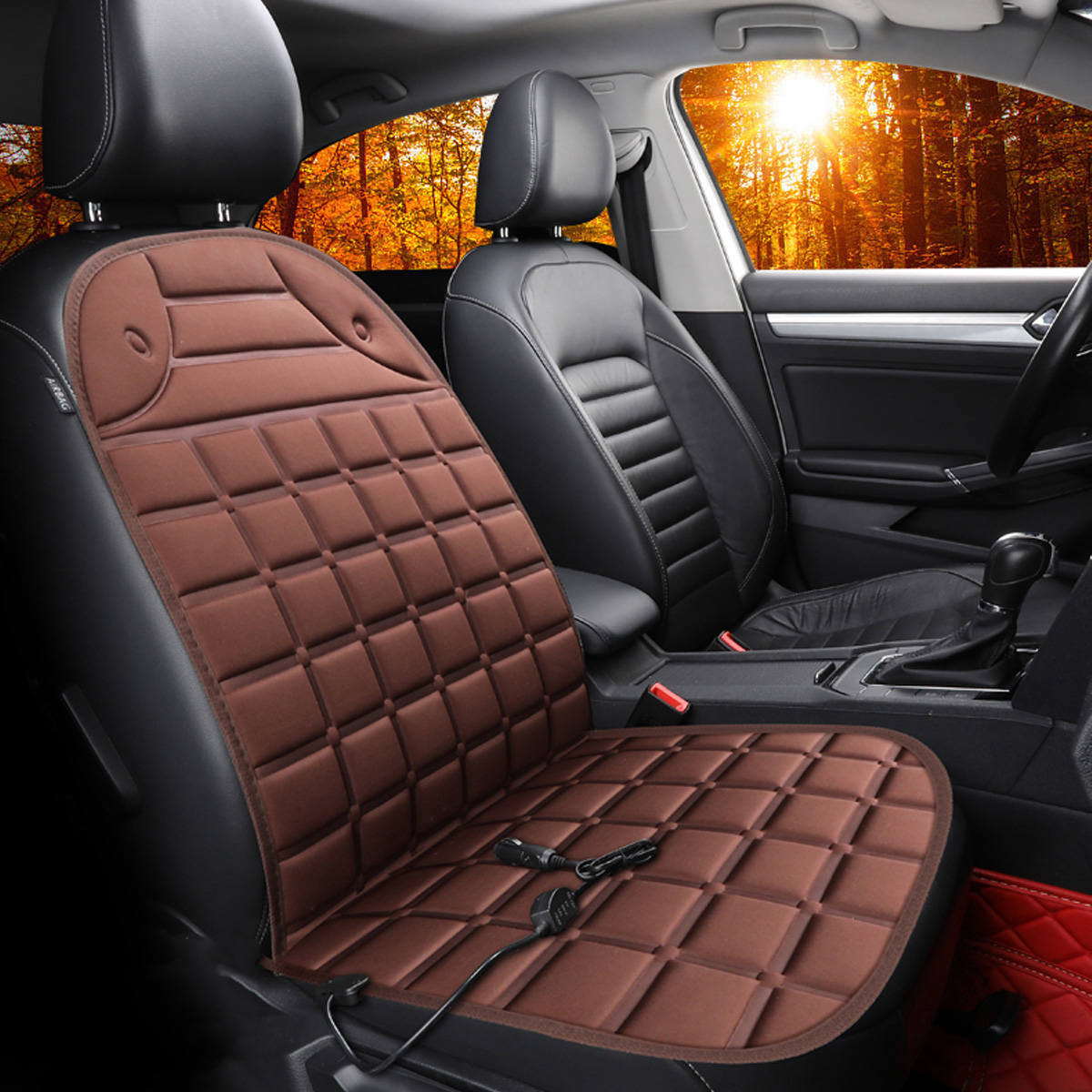 12V Car Heated Cushion Mesh Breathable Fabric Rapid Heating - Auto GoShop