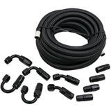 6M 6AN Nylon Braided Oil Gas Fuel Hose Line with Fittings Hose Adapter