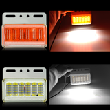 CNSUNNYLIGHT 24V 6D Trunk LED Side Marker Lights Warning Signal Fog Parking Lamp for Trailer Lorry