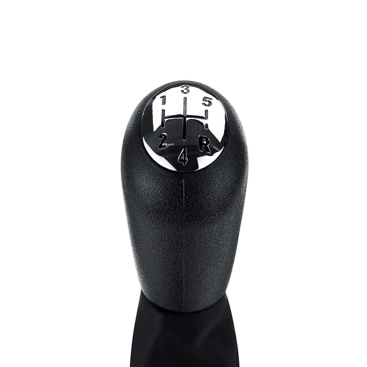 5 Speed Gear Shift Knob with Gaiter Boot Cover Glossy Silver for Renault Megane Clio Kangoo Scenic