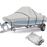 Boat Cover 210D Oxford Cloth Waterproof Trailerable Fish Speed Outdoor Yacht Cover Sun UV Protection