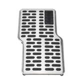 Non-Slip Stainless Heel Pad Foot Rest Pedal Plate Floor Carpet Mat