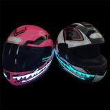 Shark Style Motorcycle Helmet Light Strip LED Night Signal Light Stripe Glowing - Auto GoShop