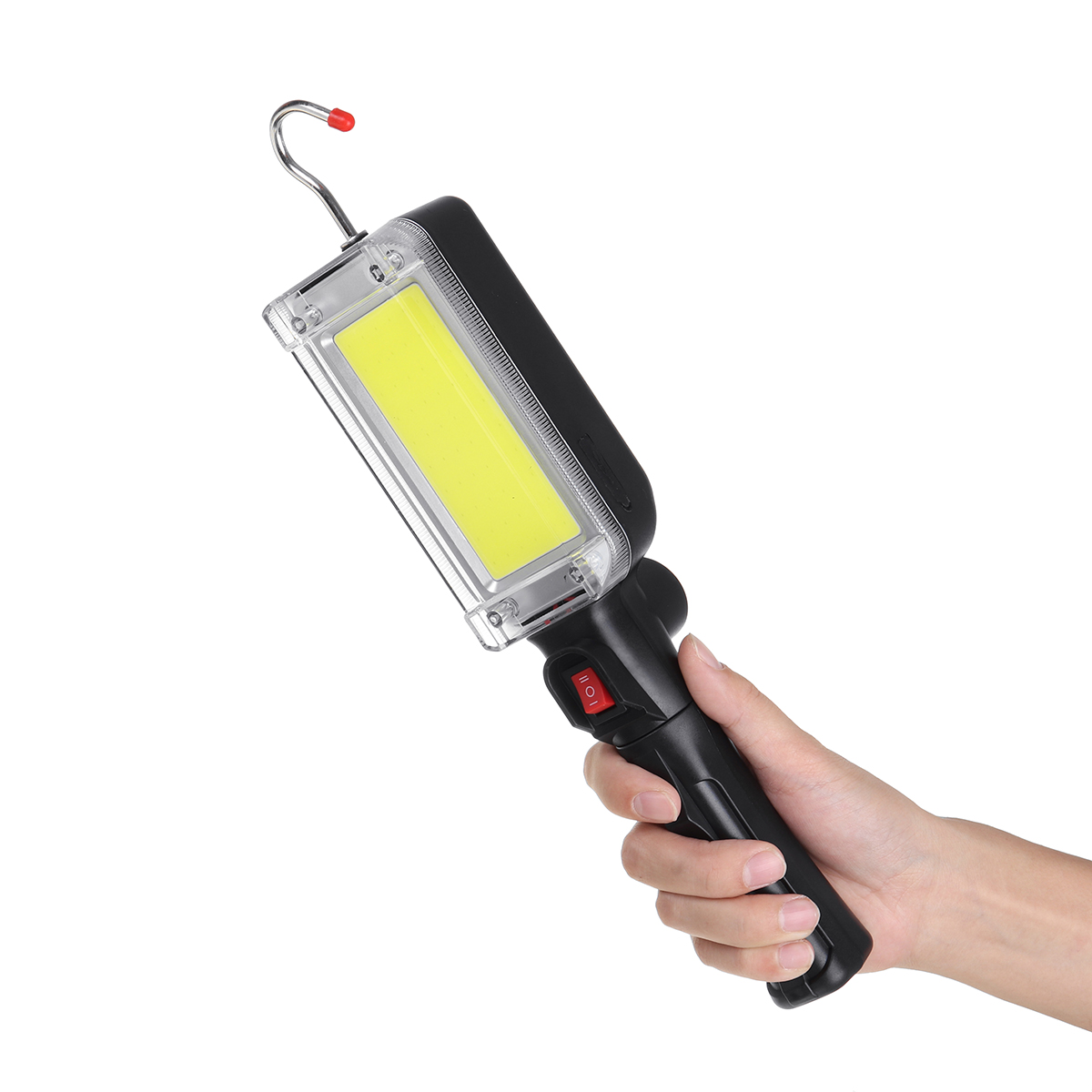 COB LED Work Light Magnetic Camping Lamp Rechargeable Flashlight Torch with Hook