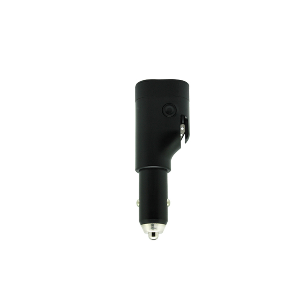 Yuroad 12V-24V Multifunctional Car Safety Tool USB Car Charger Safety Hammer 2200Mah Portable Power Bank LED Flashlight