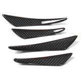 Real Carbon Fiber Side Fins Canards Car Stickers 4PCS for Mercedes-Benz/Bmw/Audi/Lexus - Auto GoShop