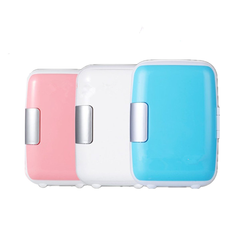 4L 48W Blue White Pink Portable Mini Car Home Refrigerator