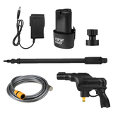 12V Electric Cordless Pressure Cleaner Washer Guns Water Hose Cleaning with Battery