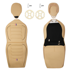 1PC Universal Car Seat Cover Vehicle Wooden Bamboo Cushion Pad Breathable Summer - Auto GoShop