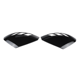 1 Pair Glossy Black Rear View Mirror Cap Cover Case Add on Side Mirror Car Modification for Audi A3 S3 RS3 All Models 2014-2020 - Auto GoShop