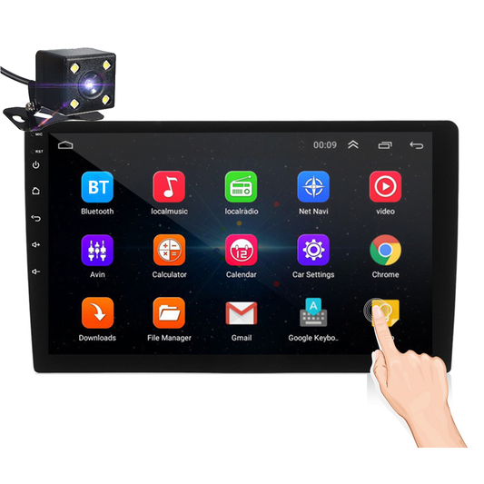 Imars 10.1 Inch 2Din for Android 8.1 Car Stereo Radio 1+16G IPS 2.5D Touch Screen MP5 Player GPS WIFI FM with Backup Camera - Auto GoShop