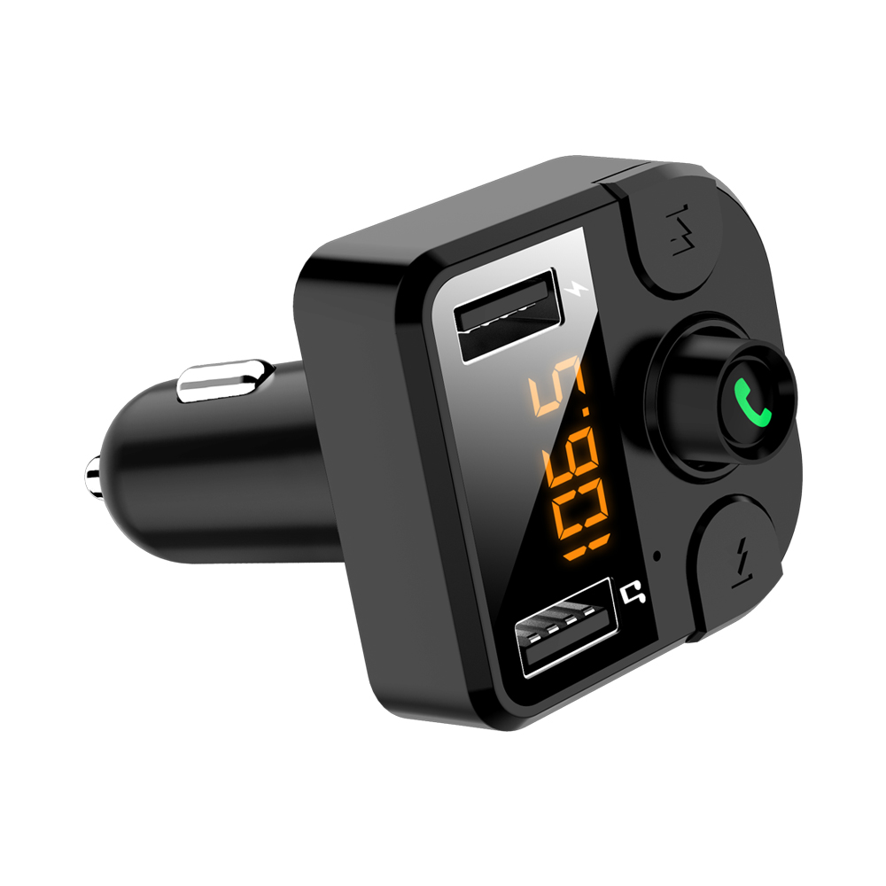 BT36B Dual USB Car Charger Bluetooth FM Transmitter LED MP3 Player Wireless Modulator Handsfree Calling TF Card for Phone - Auto GoShop