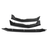 3PCS Carbon Pattern Carbon Look Front Bumper Body Kit Spoiler Lip for Nissan Sentra 2020-2021