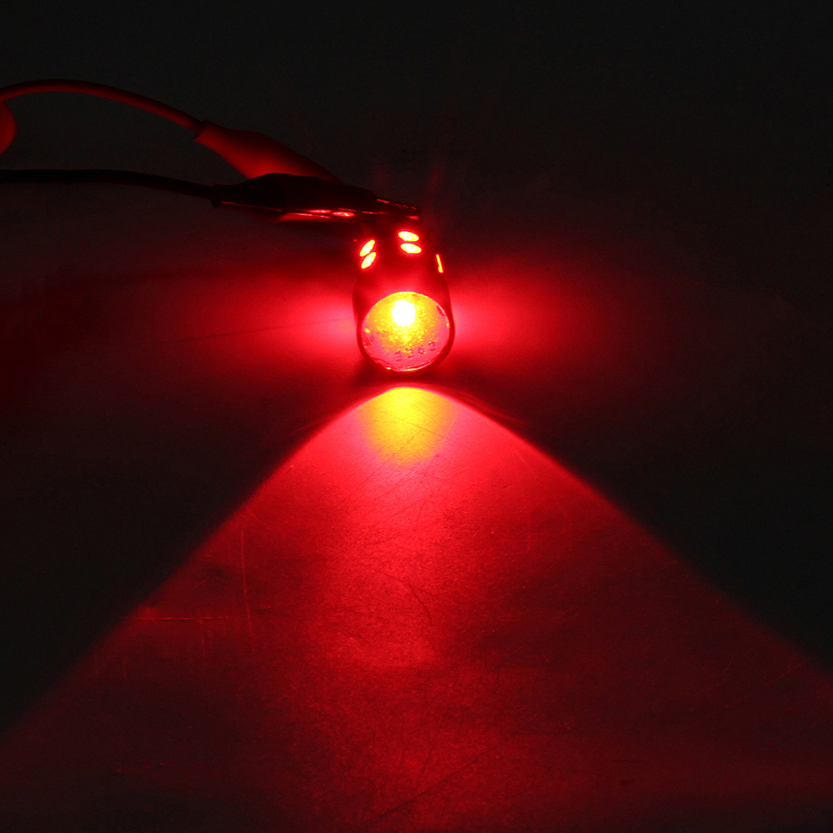 1Pcs 7W 1156 BA15S LED Car Turn Signal Lights Bulb Lamp Red with Lens DC 12V