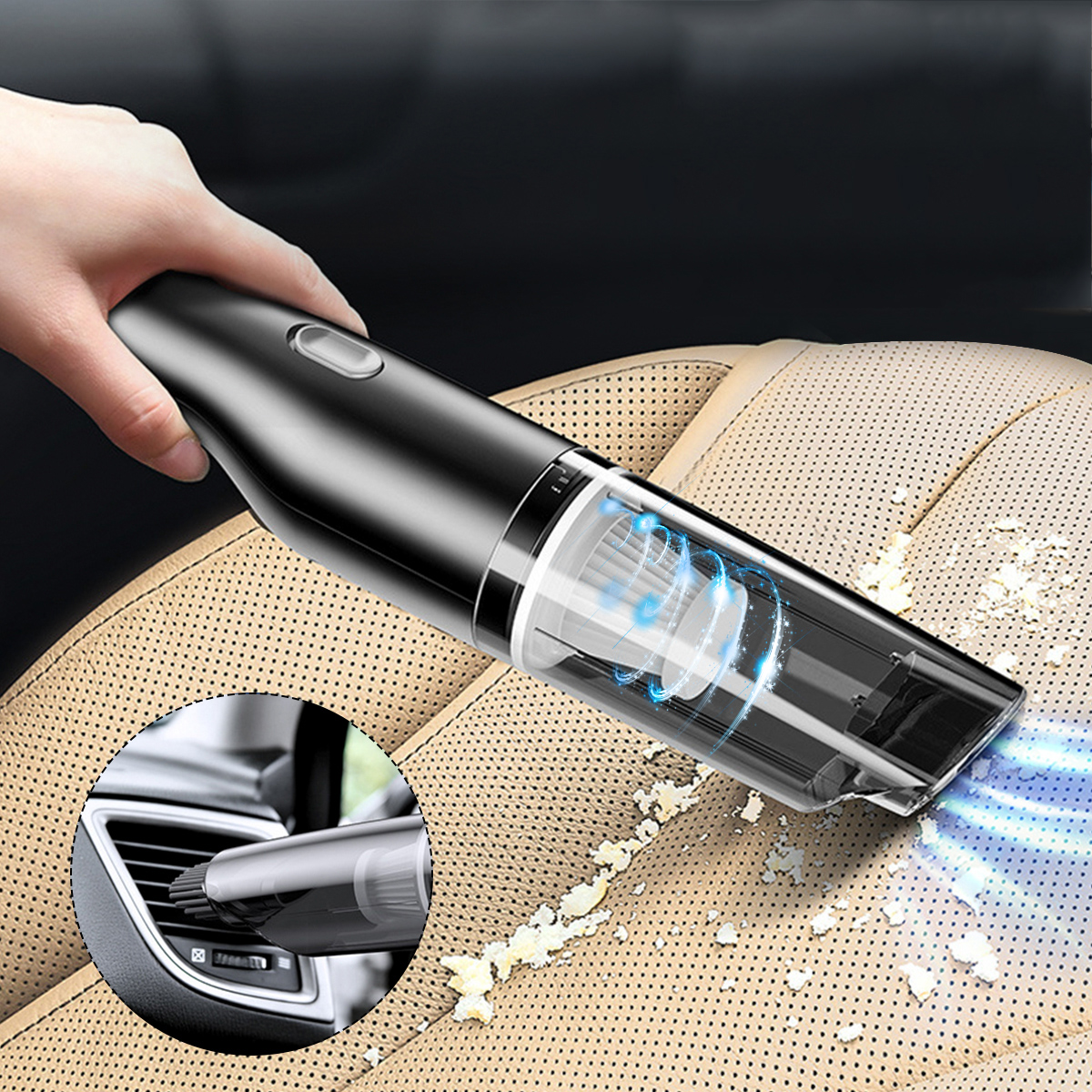5500PA 120W Portable Cordless Car Vacuum Cleaner Handheld Vaccum Cleaner - Auto GoShop