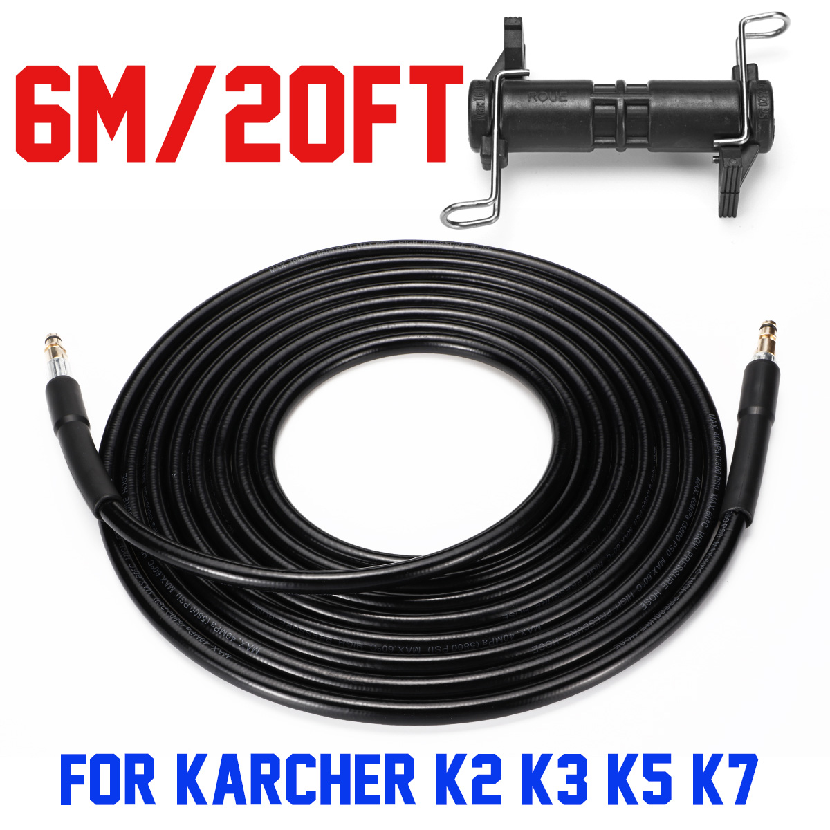 6M/10M/15M/30M High Pressure Washer Cleaning Hose for Karcher K2 K3 K5 K7 Series