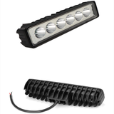 18W 6LEDS Work Light Car Light Off-Road Dome Lamp Modified Auxiliary Spotlight for Off-Road Crane Excavator Universal
