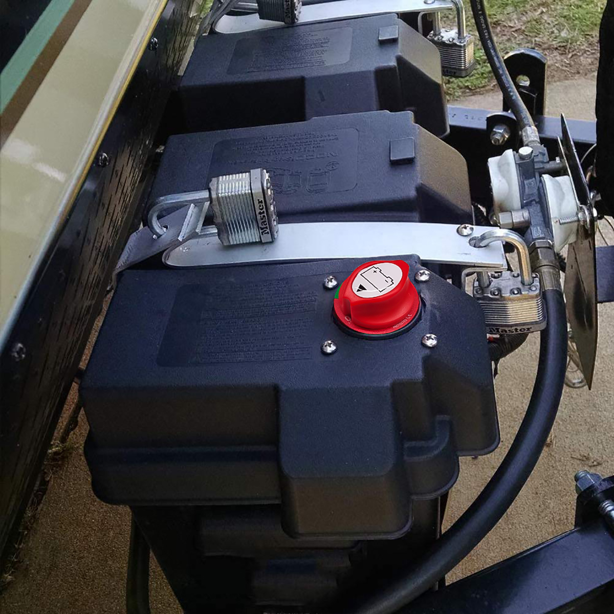 AUDEW Battery Cut off Switch 12V-48V for Boat Marine RV Car ATV Vehicles