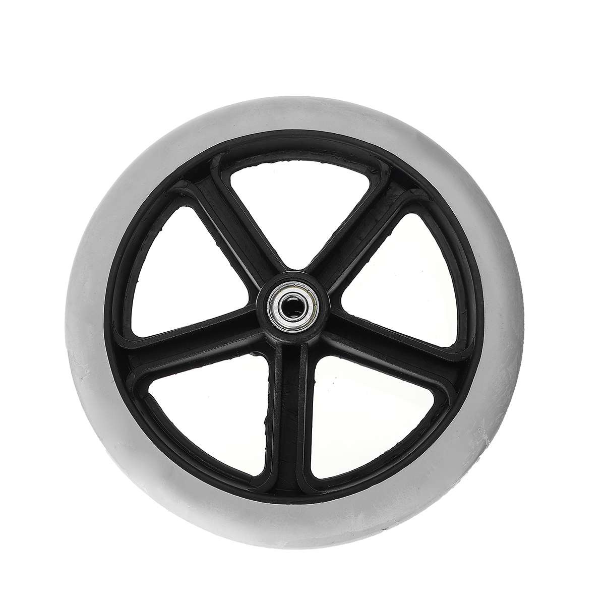 200Mm 8Inch Grey Rubber Small Non Marking Wheelchair Wheels Replacement Universal