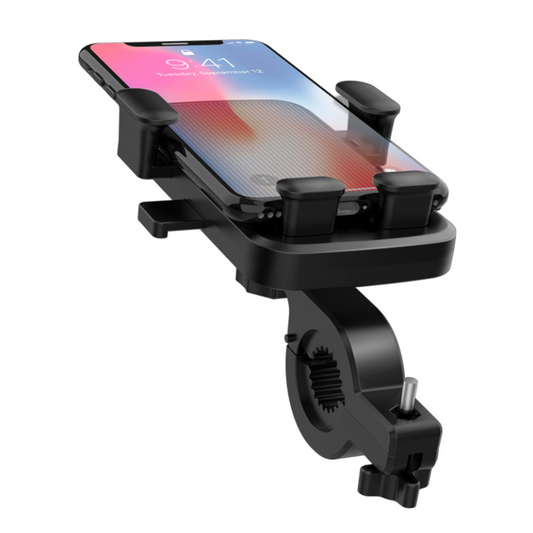 4.7-6.5" Mobile Phone GPS Holder Quick Lock Anti-Skid Shockproof Universal for Motorcycle Bicycles Electric Vehicles Handlebar Installation