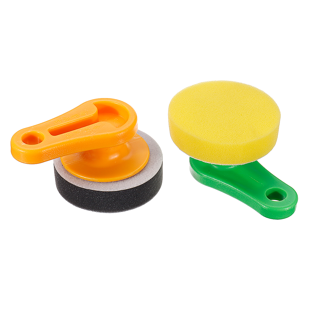 Car Waxing Cleaning Sponge Delicate Soft Plastic Handle round Waxer Car Maintenance Tools