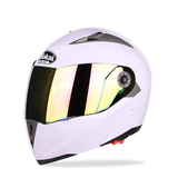 JIEKAI JK105 Motorcycle Helmet Flip up Unveiled Headpiece with Double Plating Lens Electric Bike Men Anti-Fog All Seasons Helmets