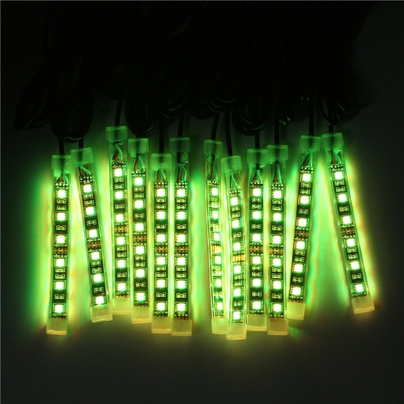 12X LED Remote Wireless Neon Light Strips Kit for Car Truck Lorry Boat Motor Bike - Auto GoShop