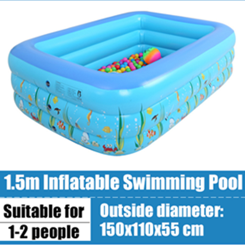 120Cm/130Cm/150Cm/180Cm Aufblasbar Schwimmbad Inflatable Swimming Pool Quick-Up-Pools Home - Auto GoShop