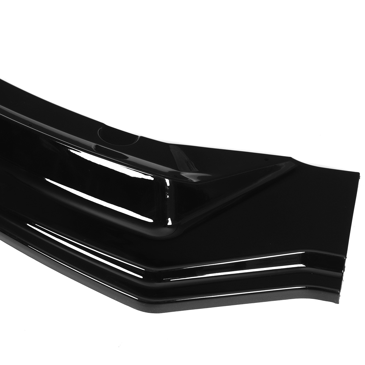 3Pcs Glossy Black Car Front Bumper Protector Lip Body Kit Spoiler for Tesla Model 3 2016-2019
