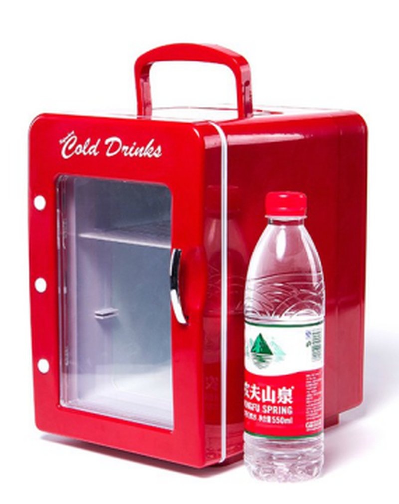 4L Mini Refrigerator Car Ice Box Mini Fridge 12V 220V Cool and Warm Container