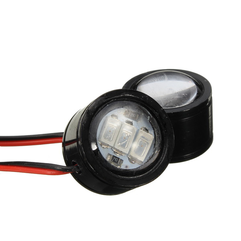 12V Handlebar Waterproof LED Light Running Spotlight for Motorcycle Scooter Bicycle Rear View Mirror Mounting