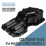 Oil Sump Pan Fit for MAZDA 2 MK2 / MAZDA 3 Stainless Steel