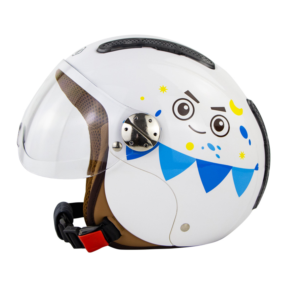 SOMAN SM306 Children Helmet Electric Car Breathable Sunscreen Scooter Moto Helmets Child Safety Hat with Removable Lens - Auto GoShop